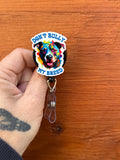 Bully badge reel, Pitbull badge, LVT badge, Med nurse badge, nurse badge, veterinarian badge, veterinary badge, vet badge reel, RVT, DVM