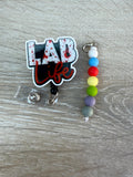 Lab Life Badge reel, Phlebotomist draw, lab badge reel charm, phlebotomist keychain, retractable badge reel, Nurse, Student Nurse, RN badge