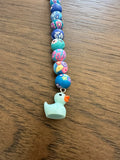 Duck Cervical dilation beads, badge reel accessories, labor and delivery teaching tool, L&D nurse, maternity nurse, midwife, nurse gift,