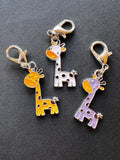 Giraffe Zoo Animal Badge Charm, Cute Badge Holder Charm, Badge Buddy, Zoo Animal Badge Buddy, Badge Reel Charms, Zoo Charm, Giraffe Charm