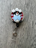 Snowman badge reel, fun badge reel, Christmas Tree badge, RN gift, Nurse Gift, Santa Badge Reel, Xmas Badge, Teacher Winter Badge, Worker ID