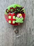 Christmas presents badge reel, fun badge reel, Christmas Tree badge, RN gift, snowman Badge Reel, Nurse Gift, Santa Badge Reel, Xmas Badge