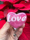 Love badge reel, Valentines Day Badge, Peds badge, Teacher Badge, Teacher Gift, Picu badge, Er Nurse Badge, Name Badge Holder, Student ID