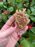 Cardiology Nurse, Anatomy heart badge, Anatomical Heart Badge , Heart Retractable Badge Reel, Anatomy ID Holder, RT, CICU, Cardiologist