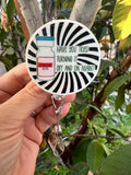 Have you tried turning it off and on again, Badge, Retractable Badge Reel, Nurse Badge, Student Nurse, ID badge, Nurse Gift, Adenosine badge
