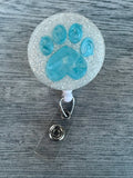 Puppy Paw Badge, Kitty Badge Reel, Love Badge Reel, Doggy paws Badge, ID holder, Retractable Animal Lover Badge, Animal Badge Reel, DVM