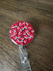 Watermelon badge, foodie badge, fun badge, glitter badge, July badge, funny badge, badge reel, summer badge, fruit badge