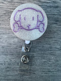 Puppy Paw Badge, Kitty Badge Reel, Love Badge Reel, Doggy paws Badge, ID holder, Retractable Animal Lover Badge, Animal Badge Reel, DVM