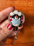 Snowman badge reel, fun badge reel, Christmas Tree badge, RN gift, Nurse Gift, Santa Badge Reel, Xmas Badge, Teacher Winter Badge, Worker ID