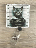 Kitten Badge Reel, Cat badge, Bad Kitty Badge, Nurse Badge, Student Nurse, LVT badge, Teacher Badge, DVM badge, RVT badge, Veterinary Badge