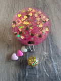 Glitter Badge Reel, Holiday Badge Reel, Valentine’s Day Badge, Anniversary Gift, Teacher Badge, purple badge, Mother’s Day gift, new nurse