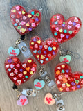 Valentines badge reel, sweetheart badge, be mine badge, heart badge, candy badge, fun badge, peds badge, teacher badge, nurse badge