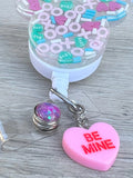 Xoxo Love Badge , So Cute Badge Reel, Love Badge Reel, sweetheart badge, be mine badge, Valentine's badge, heart badge, Nurse badge