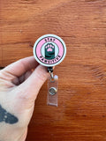 Pawsitive Badge Reel, Toe Beans badge, Kitten Badge, Stay PAWsitive badge, LVT badge, Nurse Gift, DVM badge, RVT badge, Veterinary Badge
