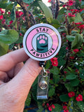 Pawsitive Badge Reel, Toe Beans badge, Kitten Badge, Stay PAWsitive badge, LVT badge, Nurse Gift, DVM badge, RVT badge, Veterinary Badge