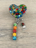 Autism Badge, Be Kind badge, heart badge, Autistic Badge, ASD Badge, Neurodivergent Badge, Puzzle Badge, psychiatrists, mental health month