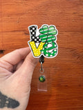 Saint Patrick’s Day Badge, Clover Badge, Leprechaun Badge, St Patrick’s Day Badge, Green Holiday Badge, Shamrock badge