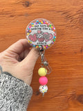 Cupcake Retractable Badge Reel, funny badge reel, Nurse Badge, Student Nurse, ID badge, Teacher badge, Name Badge Holder, Office ID holder