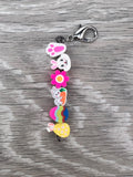Spring Beads Badge Attachment, Easter Beads, Spring Beads, Bunny Beads, Badge Attachment, Badge Reel Extras, Nurse, Teacher, Worker Badge