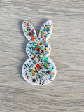 Easter bunny badge reel, peep Bunny badge reel, character badge, Easter badge Reel, Holiday Badge, Nurse gift, Worker Badge, Teacher badge