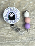 Toe Beans badge, Kitten Badge, Stay PAWsitive badge, LVT badge, Nurse Gift, DVM badge, RVT badge, Veterinary Badge, Vet tech Badge
