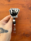 Raccoon Badge, Nurse Badge, Student Nurse, Humor badge, Lvt Badge, DVM badge, RVT badge, Veterinary Badge, Teacher Badge