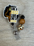 Black nurses rock badge reel, healthcare worker, nurse badge, black excellence, black queen, educated black queen badge, Black Queen Badge