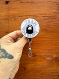 Toe Beans badge, Kitten Badge, Stay PAWsitive badge, LVT badge, Nurse Gift, DVM badge, RVT badge, Veterinary Badge, Vet tech Badge