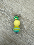 Silicone Beads Badge Reel Attachment, Silicone Beads Badge Buddies, Keychain attachment, Tye dye Beads, Badge Buddy, Badge Holder