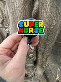 Super Nurse Badge Reel, Badge, Retractable Badge Reel, Nurse Badge, Student Nurse, ID badge, Nurse Gift, Fun badge