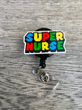 Super Nurse Badge Reel, Badge, Retractable Badge Reel, Nurse Badge, Student Nurse, ID badge, Nurse Gift, Fun badge